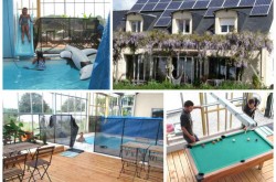 gite avec piscine chauffée et couverte en campagne prés de NANTES